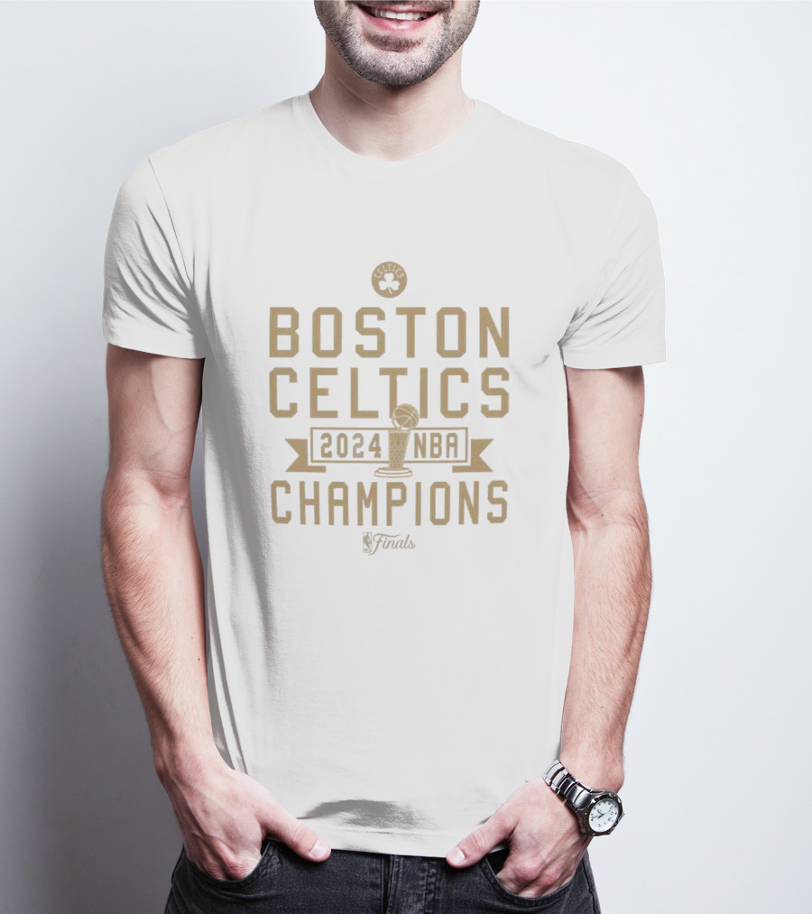 Boston Celtics 2024 NBA Finals Champions Comfy Tri-Blend T-Shirt