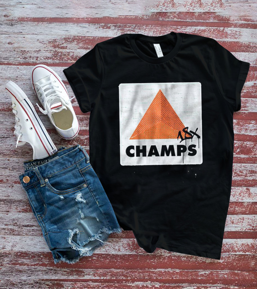 18X Champs Boston Celtics NBA Finals 2024 Triangle T-Shirt