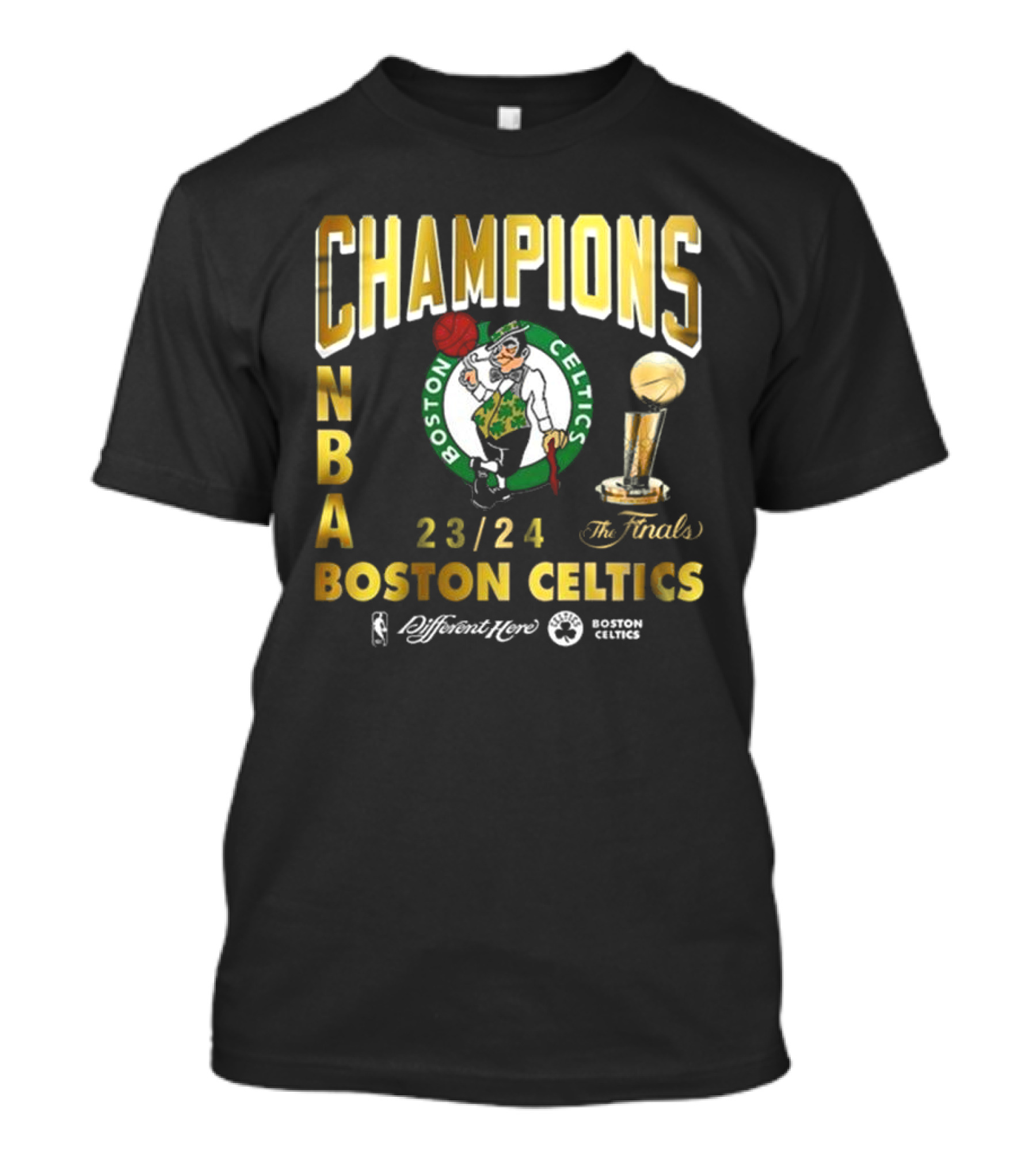Champions NBA 23/24 The Finals Boston Celtics Different Here T-Shirt