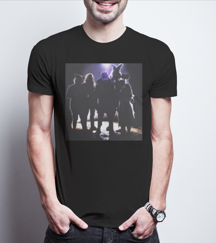 Fightful Wrestling Wyatt Sicks Illuminated Shadow Group Photo T-Shirt