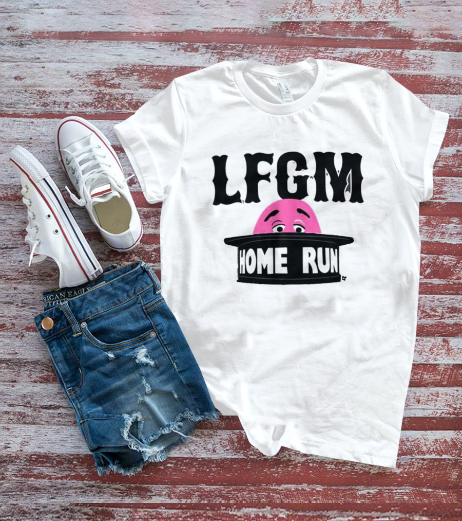 LFGM Grimace Home Run Hat Peeking T-Shirt
