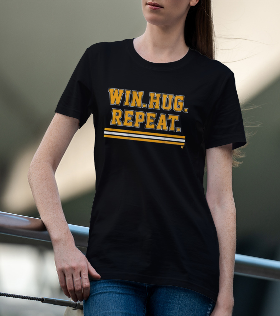 Win Hug Repeat Sports Team Spirit T-Shirt