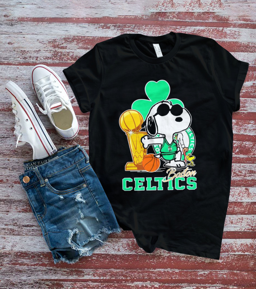 Snoopy Peanuts Boston Celtics NBA Finals Champions T-Shirt