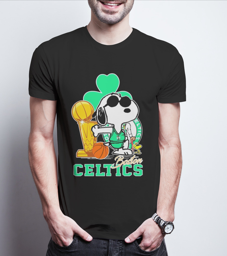 Snoopy Peanuts Boston Celtics NBA Finals Champions T-Shirt