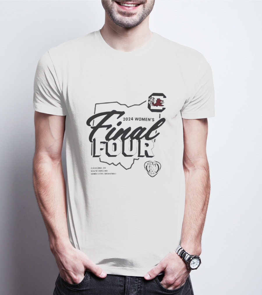 South Carolina Gamecocks 2024 Women's Final Four NCAA Basketball Tournament T-Shirt