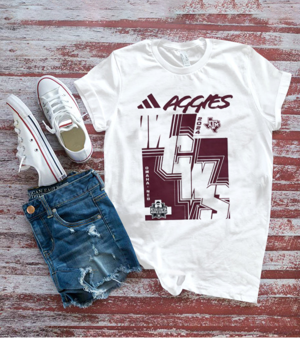 Texas Aggies 2024 College World Series Omaha Baseball Championship T-Shirt