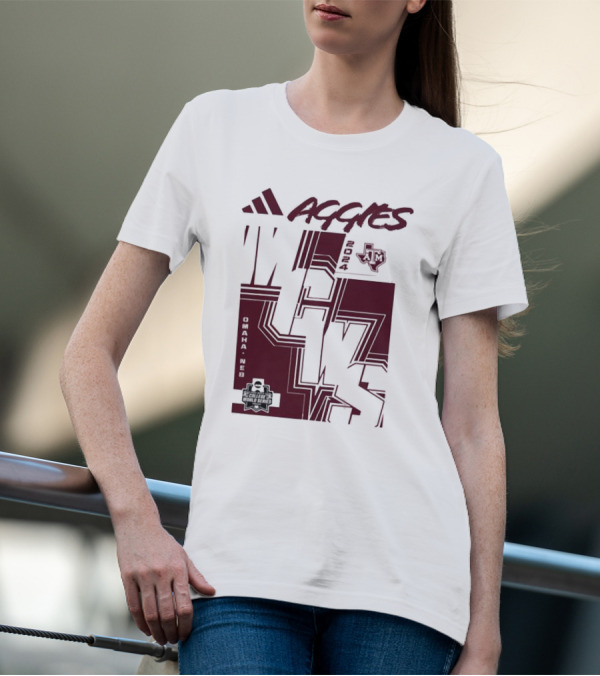 Texas Aggies 2024 College World Series Omaha Baseball Championship T-Shirt
