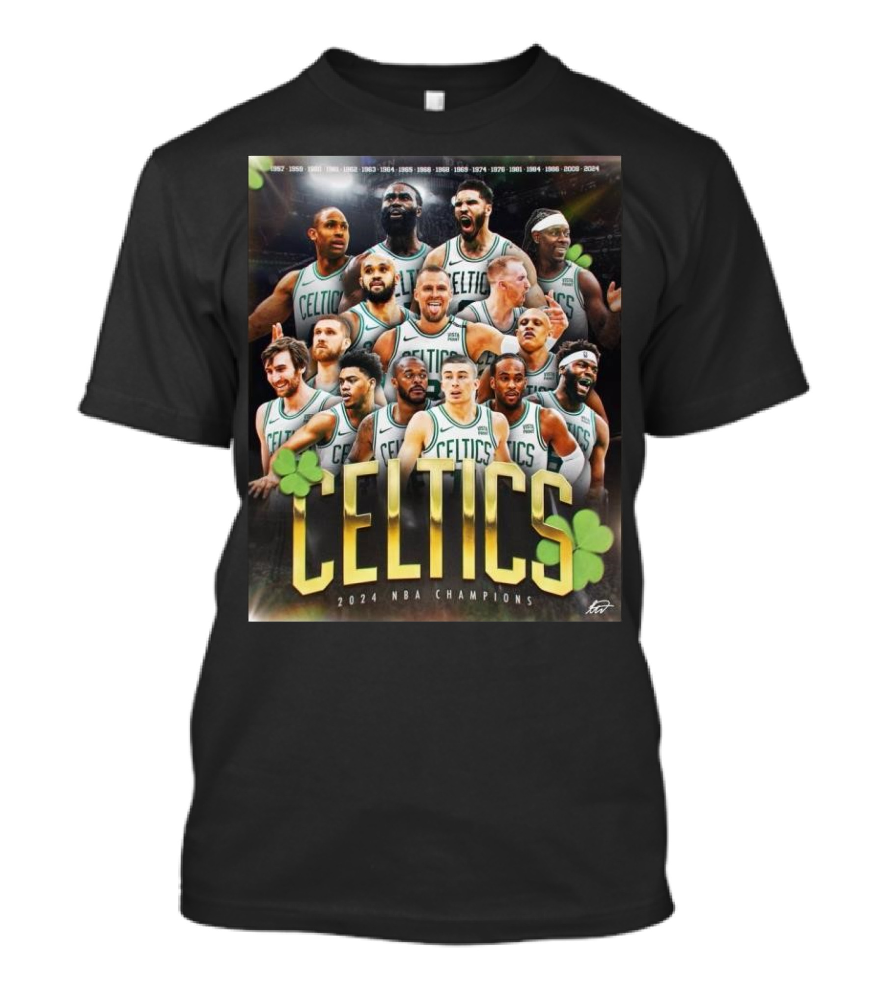 Celtics 2024 NBA Champions Banner 18 T-Shirt
