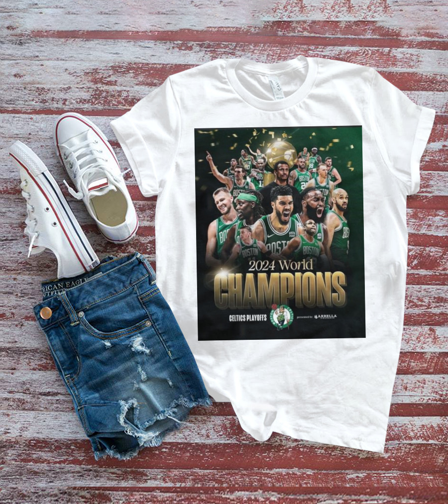 Celtics Playoffs 2024 World Champions Boston NBA T-Shirt
