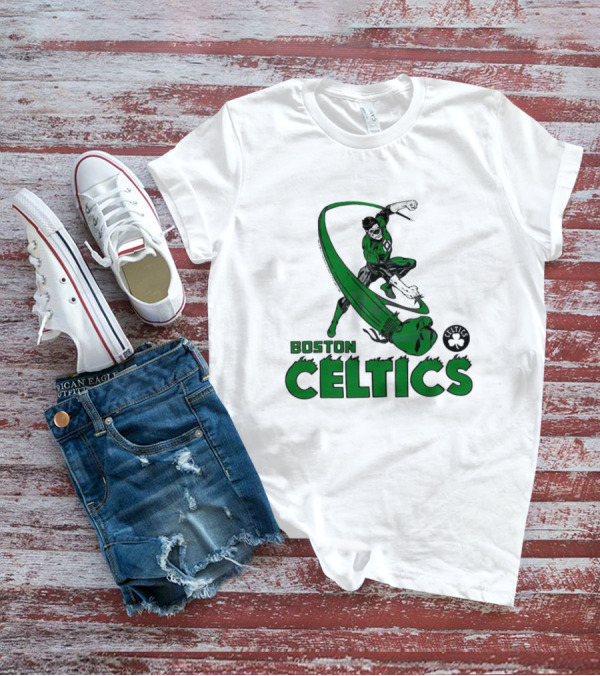 Boston Celtics Green Lantern Comics T-Shirt