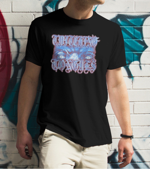 Twitching Tongues Eyes Alien Glare T-Shirt