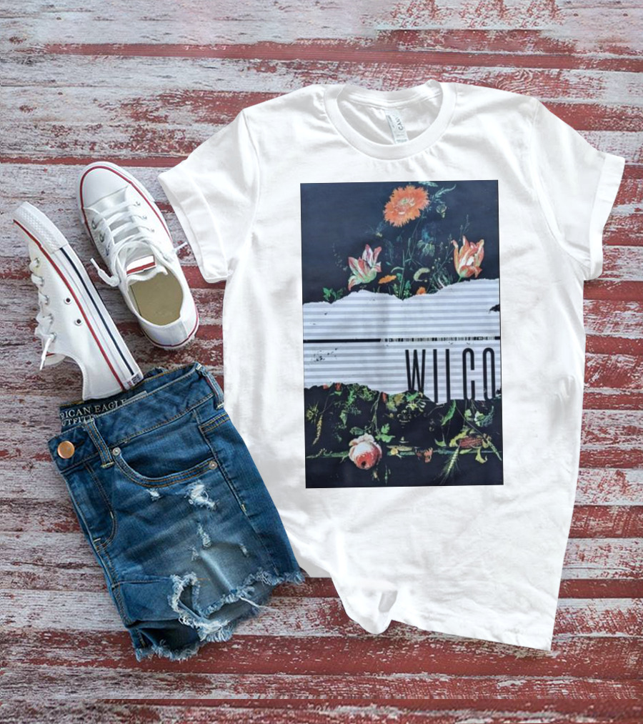 Wilco Concert North Carolina Museum Of Art Raleigh NC 6-18-2024 Floral T-Shirt