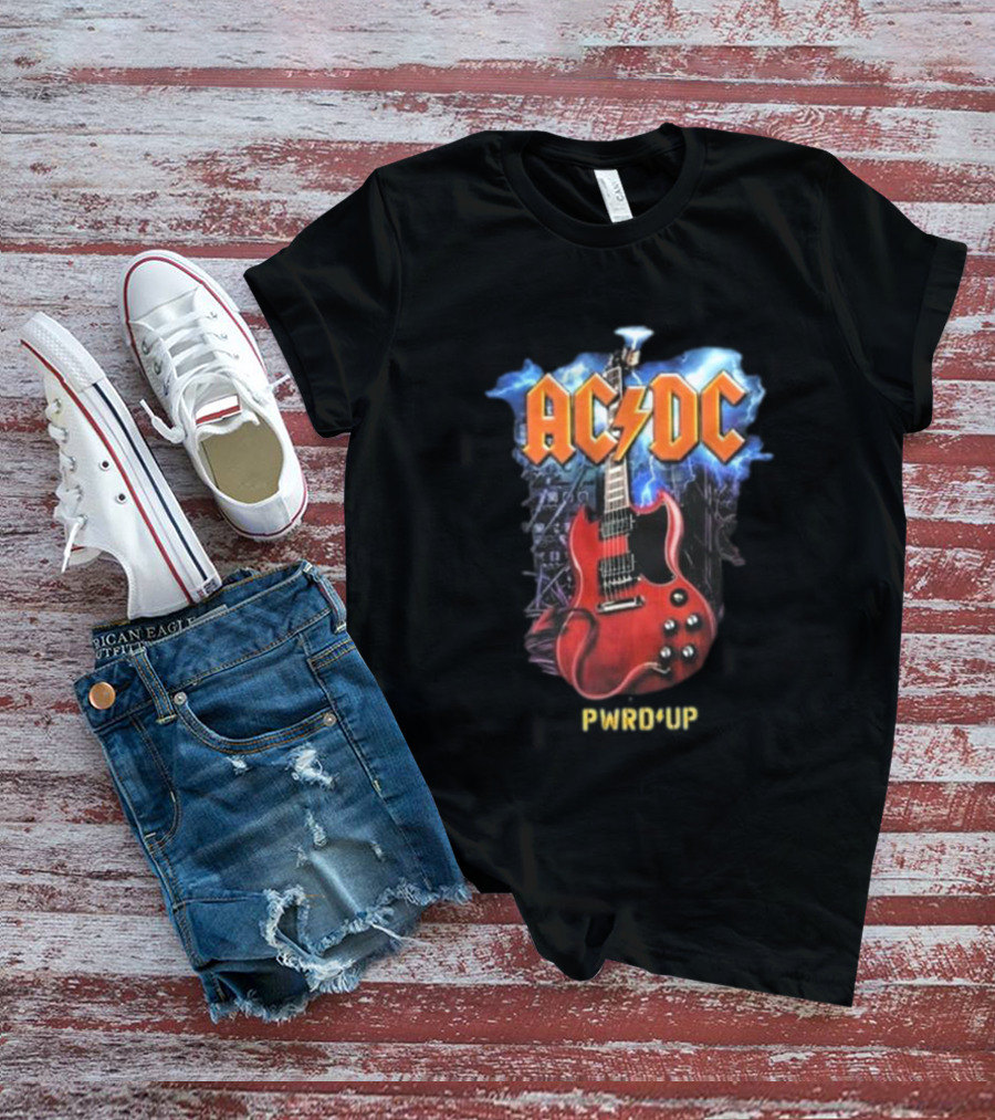 ACDC PWRD Up Angus Guitar Tour T-Shirt