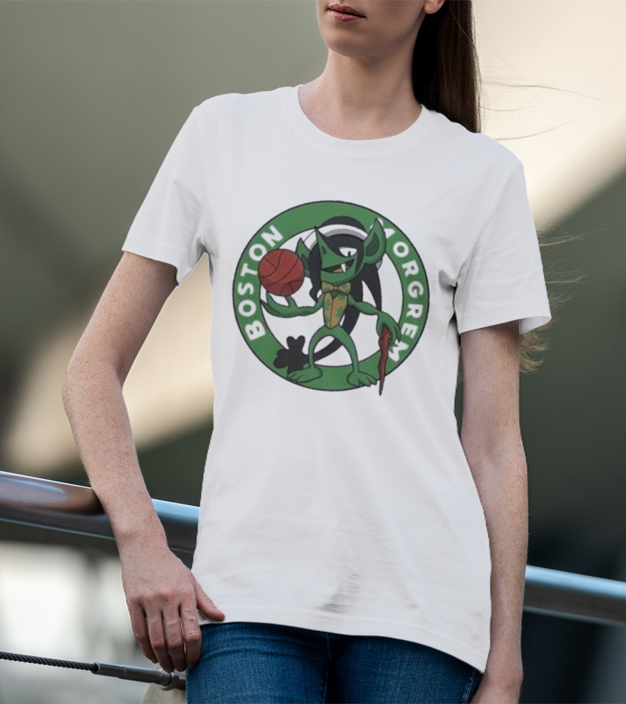 Boston Morgrem 2024 Basketball Mashup T-Shirt