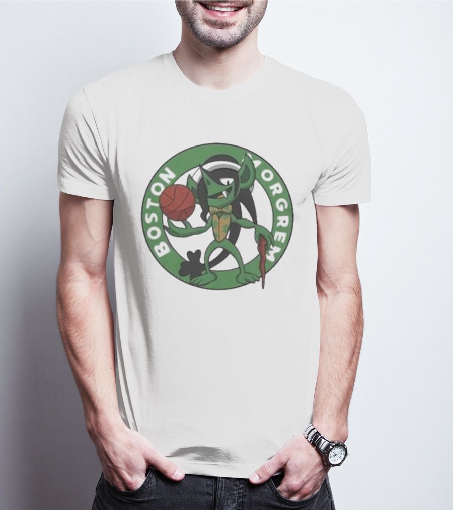 Boston Morgrem 2024 Basketball Mashup T-Shirt