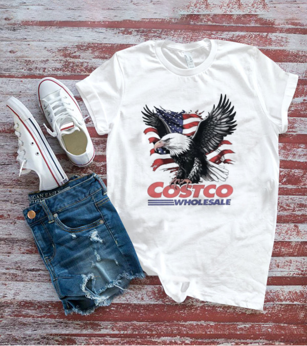 Costco Wholesale American Flag Eagle T-Shirt