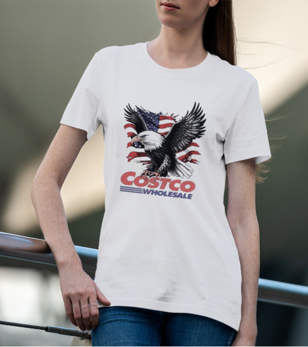 Costco Wholesale American Flag Eagle T-Shirt