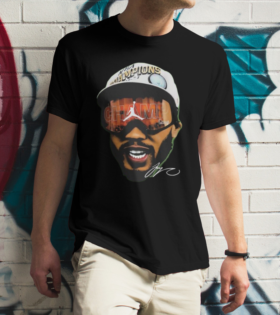 NBA Champions Champ Jayson Tatum Signature Celtics T-Shirt