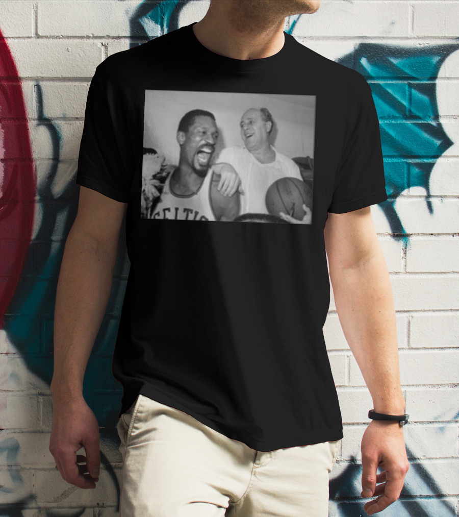 Joe Mazzulla Bill Russell Red Auerbach Celtics Basketball Champions T-Shirt