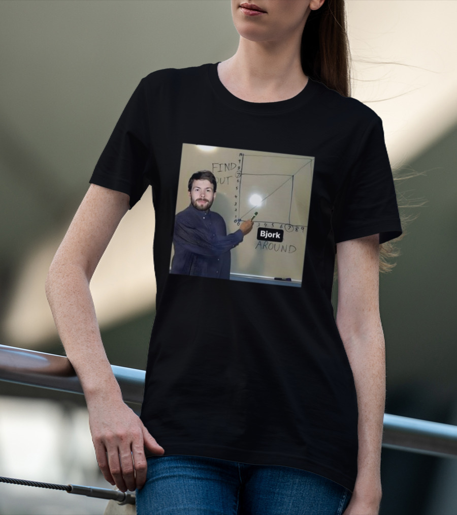 Bjork Find Out Around 2024 Chart Meme T-Shirt