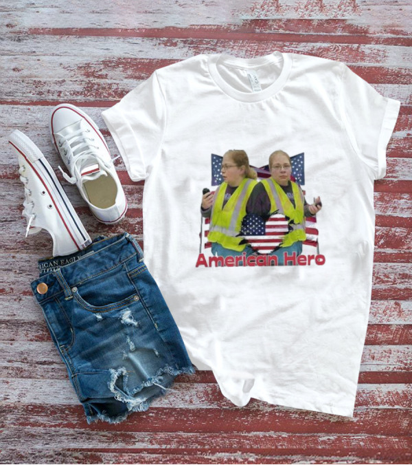 Gail Lewis American Hero Stars And Stripes Reflection T-Shirt