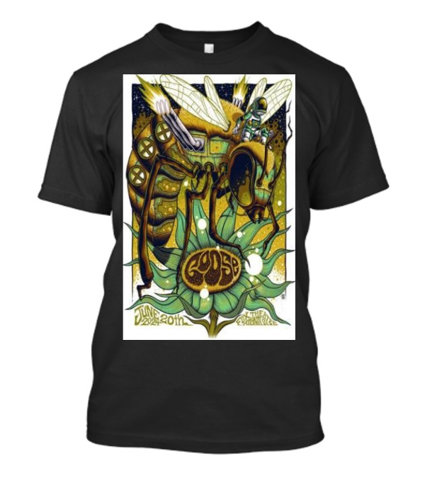 Goose June 20 2024 Fox Theater Atlanta GA Giant Mechanical Insect And Astronaut On Flower T-Shirt