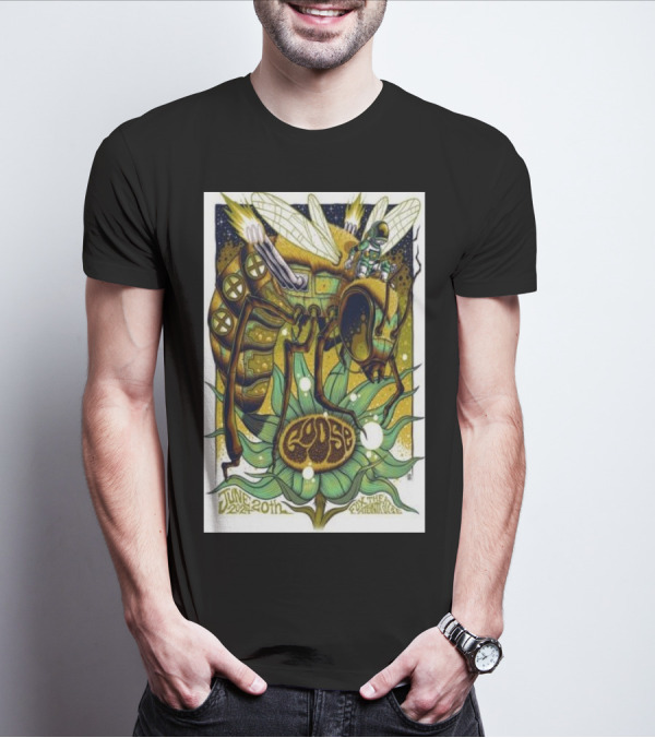 Goose June 20 2024 Fox Theater Atlanta GA Giant Mechanical Insect And Astronaut On Flower T-Shirt