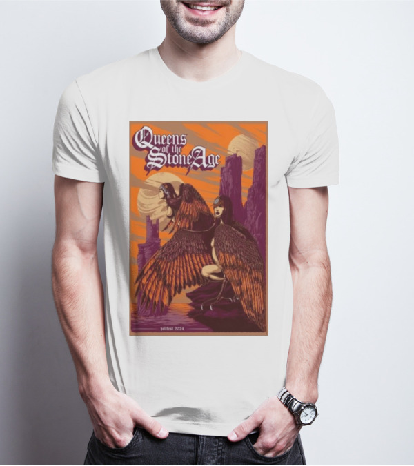 Queens Of The Stone Age Hellfest 2024 Mythical Infernopolis T-Shirt