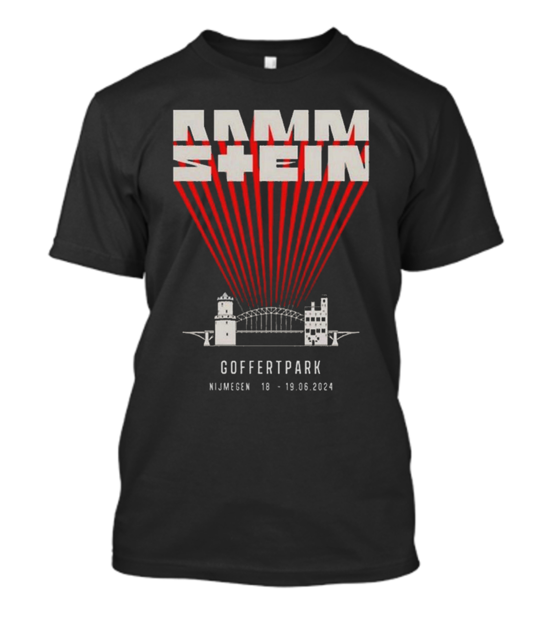 Rammstein Europe Stadium Tour Goffertpark Nijmegen 18-19 June 2024 Event T-Shirt