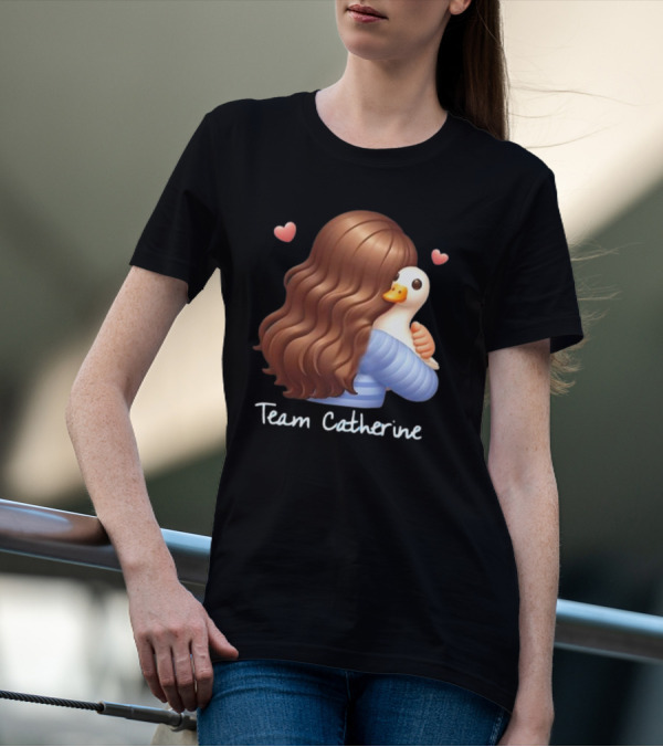 Team Catherine Real Housewives Recaps Duck Emoji Hearts T-Shirt
