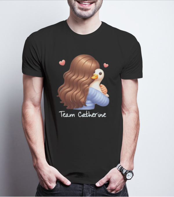 Team Catherine Real Housewives Recaps Duck Emoji Hearts T-Shirt