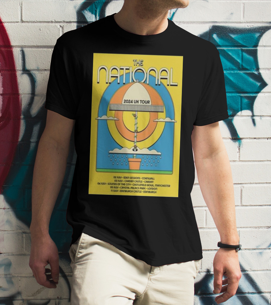The National 2024 UK Tour Eden Sessions Cardiff Manchester London Edinburgh T-Shirt
