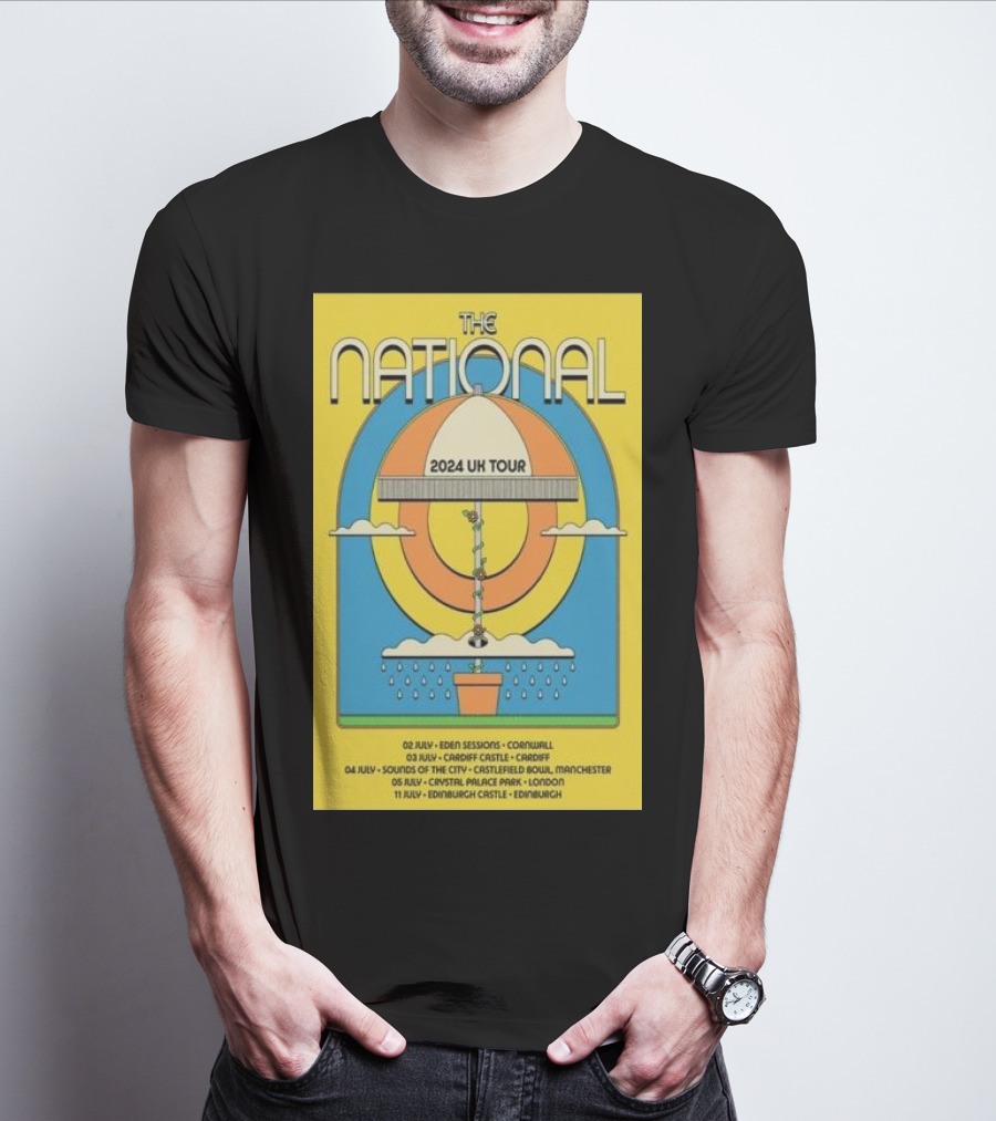 The National 2024 UK Tour Eden Sessions Cardiff Manchester London Edinburgh T-Shirt