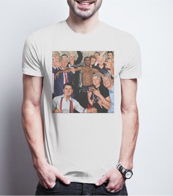 The Wright Artist Glory Boyz U.S. Political Leaders Group Photo T-Shirt