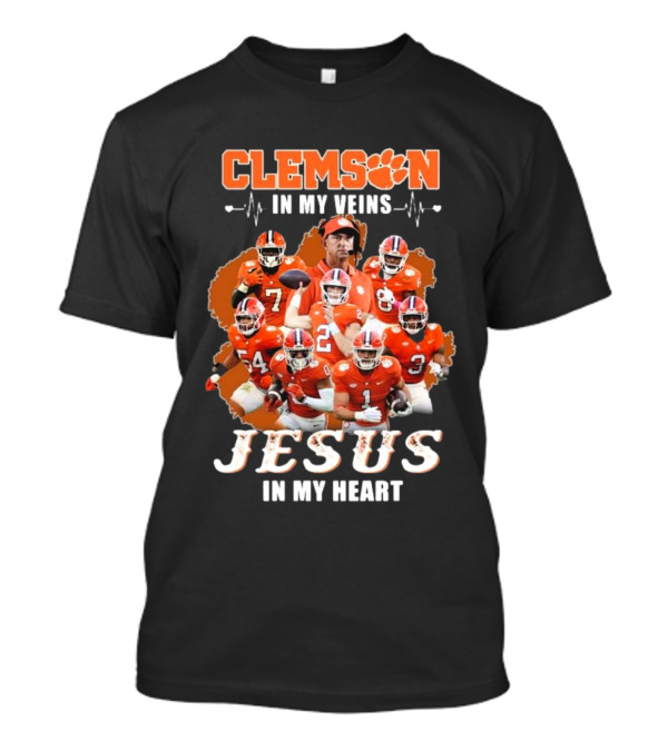 Clemson Tigers Passion Jesus Faith Football Team Players T-Shirt