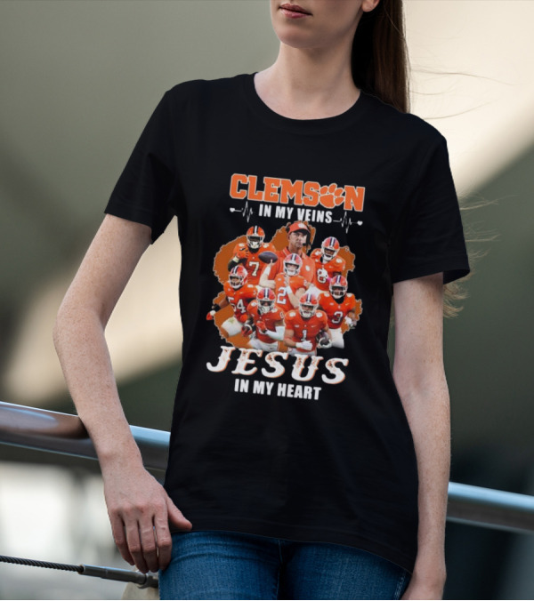 Clemson Tigers Passion Jesus Faith Football Team Players T-Shirt