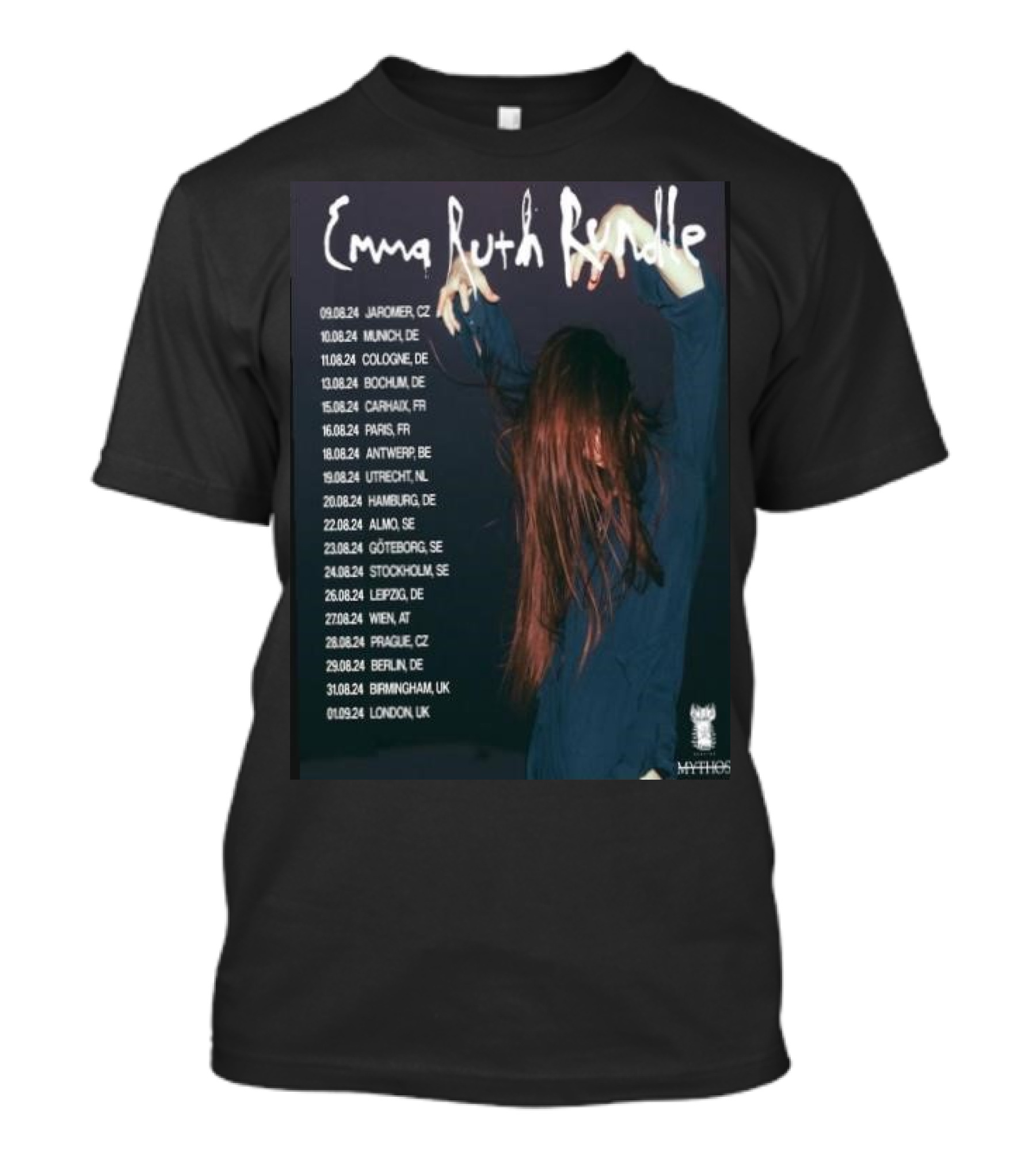 Emma Ruth Rundle 2024 European Tour Dates Mythos London Prague Berlin T-Shirt