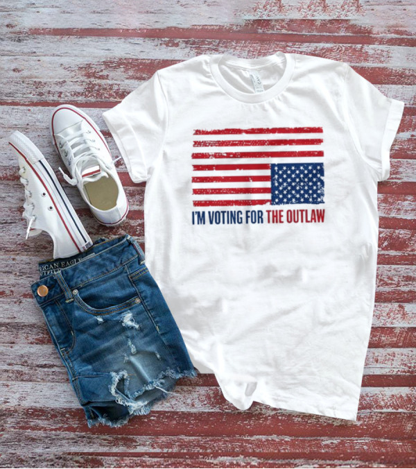 I'm Voting For The Outlaw American Flag T-Shirt
