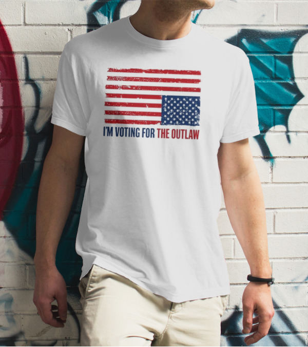I'm Voting For The Outlaw American Flag T-Shirt