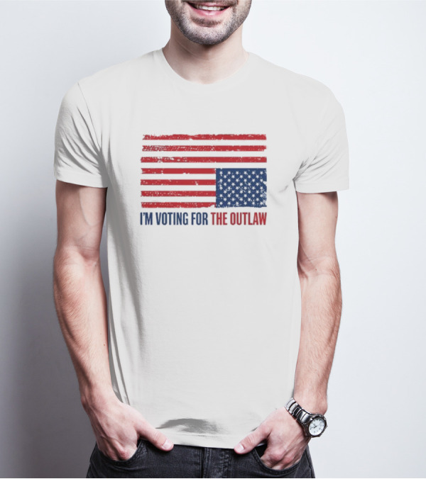 I'm Voting For The Outlaw American Flag T-Shirt