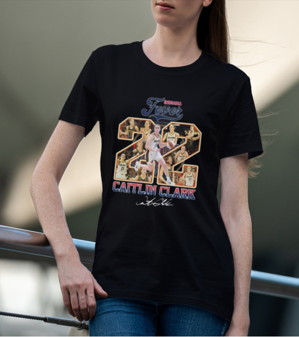 Indiana Fever Caitlin Clark 22 WNBA Star Signature Champions T-Shirt
