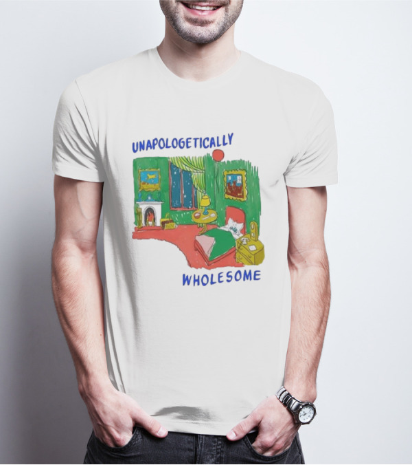 Unapologetically Wholesome Cozy Bedroom Scene T-Shirt