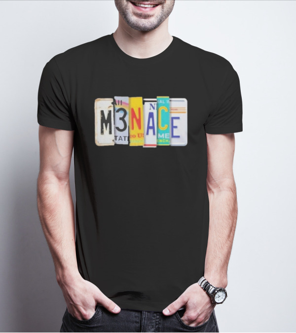 Kanel Joseph 2024 M3NACE License Plate T-Shirt