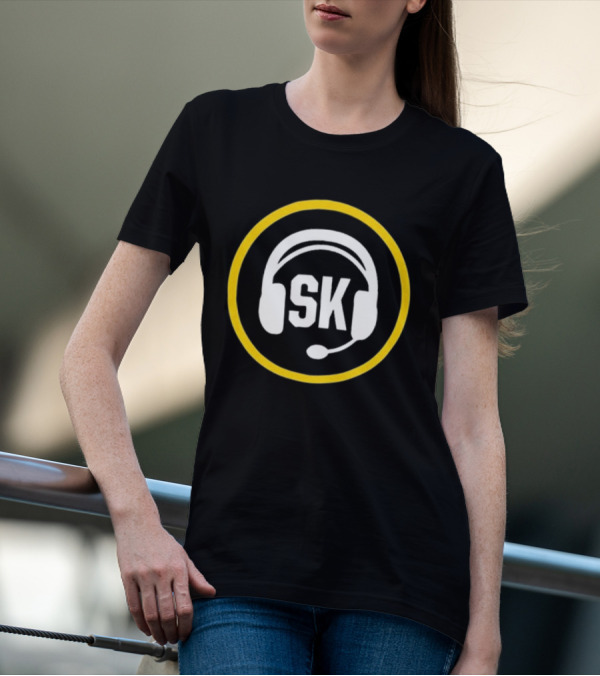 Steve Klauke SK Headset Logo Salt Lake Bees Broadcaster T-Shirt