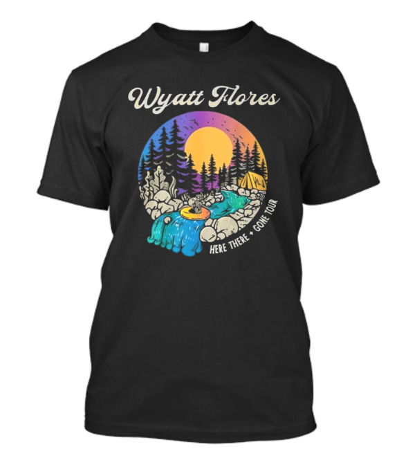 Wyatt Flores Here There Gone Tour Camping River Scene T-Shirt