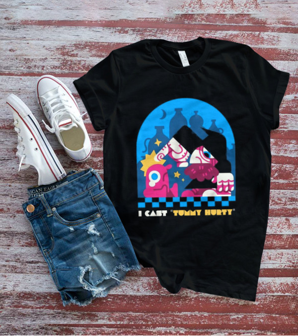 I Cast Tummy Hurty The Forbidden Spell Potion Bottles Stars T-Shirt