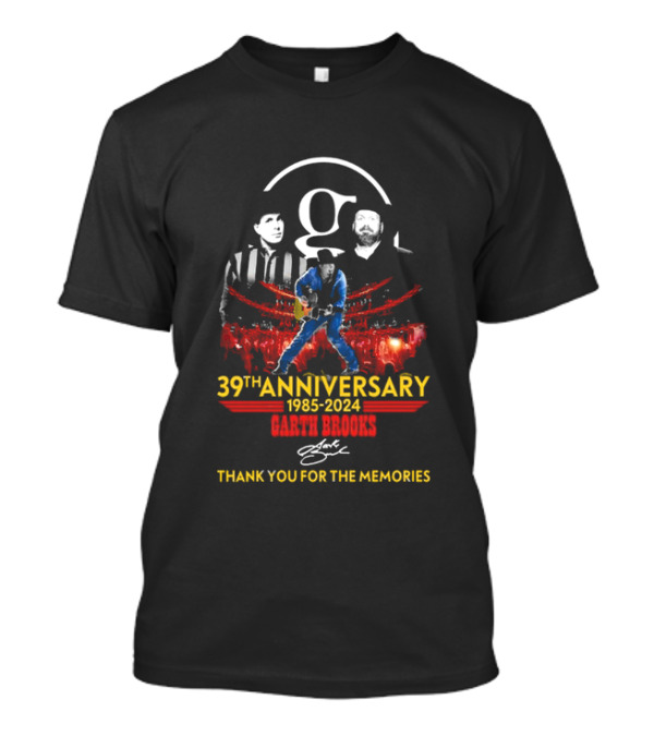 39th Anniversary 1985-2024 Garth Brooks Thank You For The Memories T-Shirt