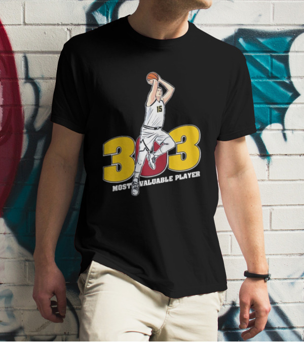 Nikola Jokic 303 Most Valuable Player Basketball 15 T-Shirt