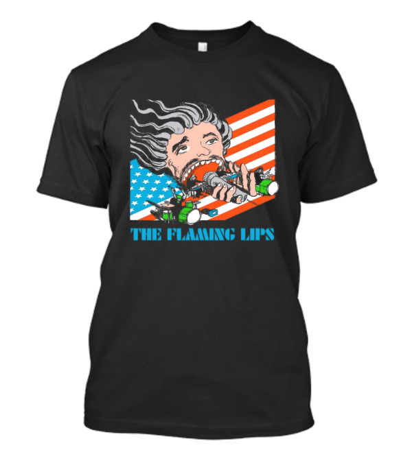The Flaming Lips American Head Tour USA Flag T-Shirt