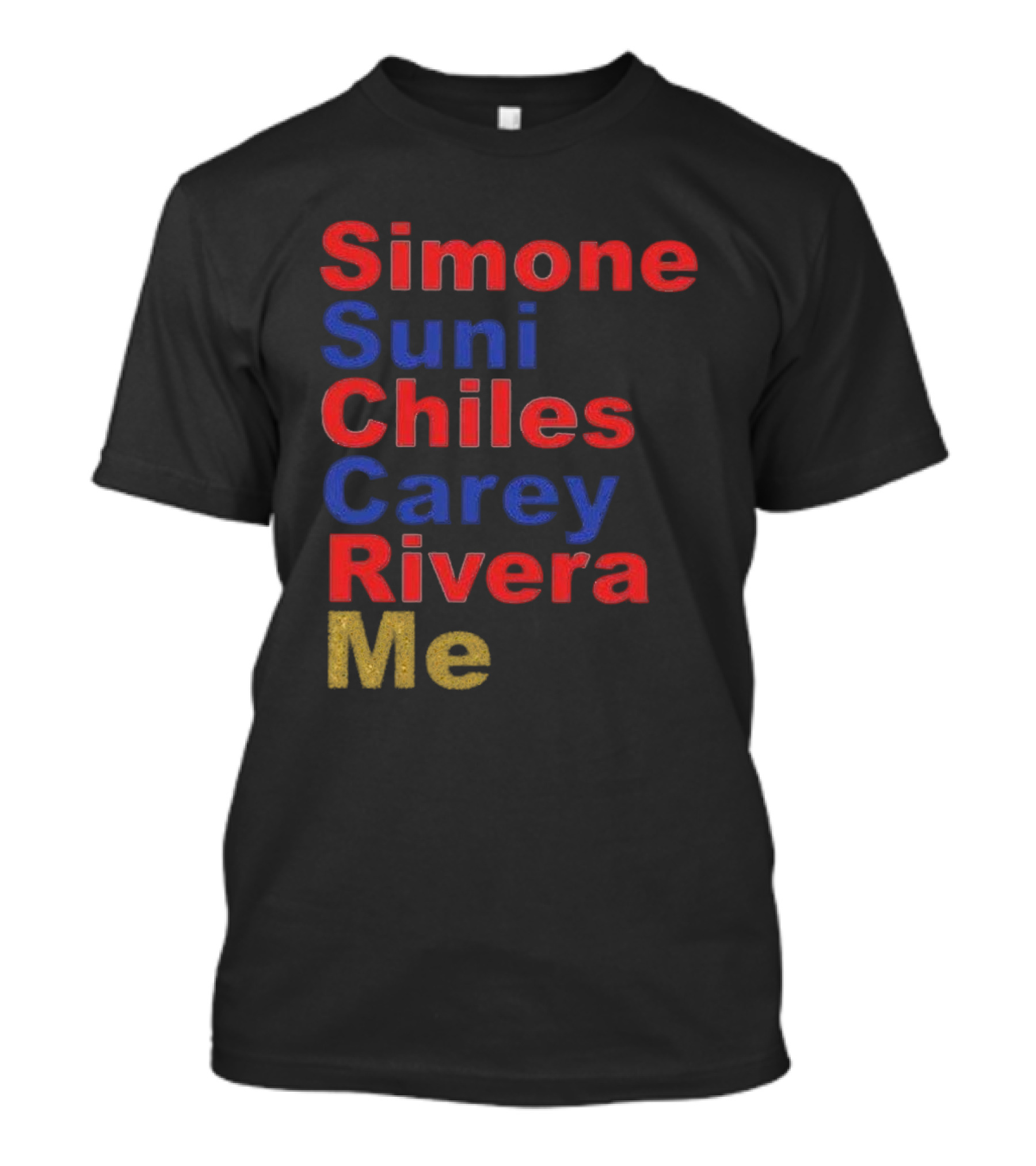 Simone Suni Chiles Carey Rivera Me 2024 USA Olympics Gymnastics Team T-Shirt